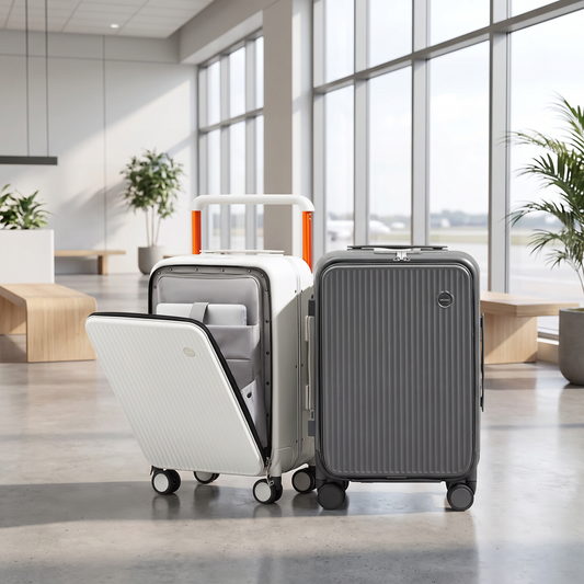 Valise cabine rigide Bohmia dans un terminal