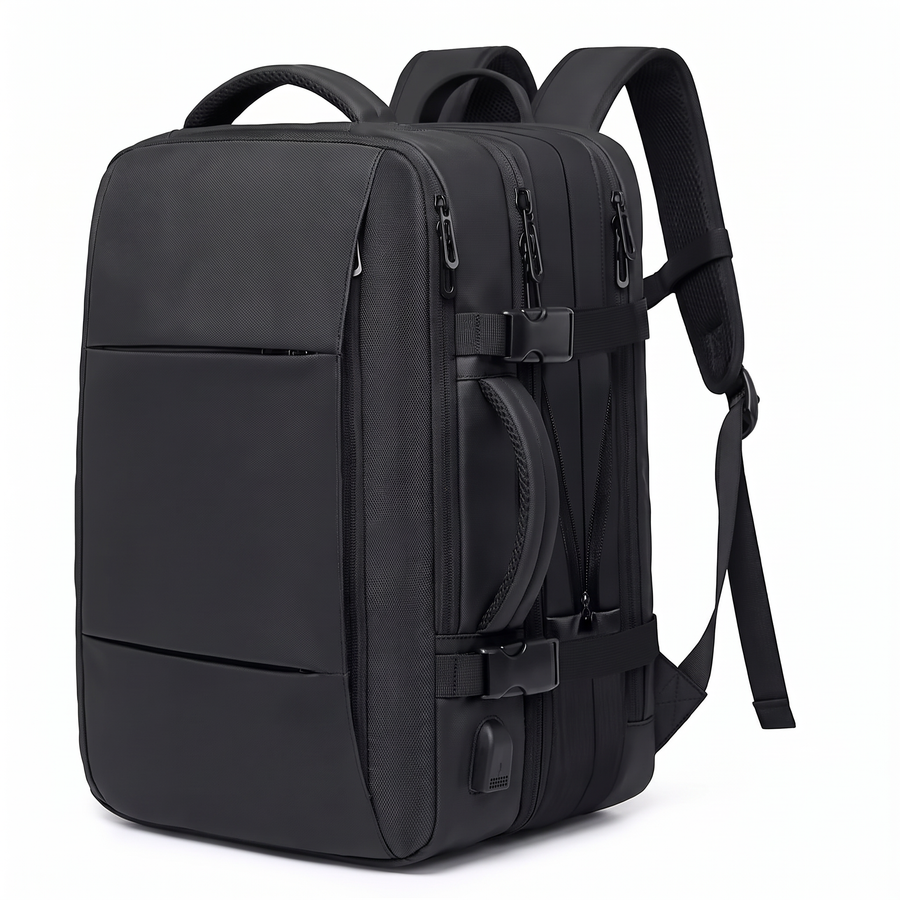 Expandable 17" Travel Backpack – USB Port