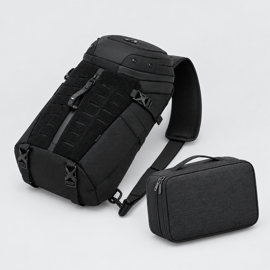The Anti-Theft City Set – Sling Bag + Tech Organizer