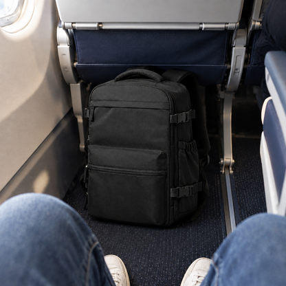 Sac cabine compression sous le siège de l'avion